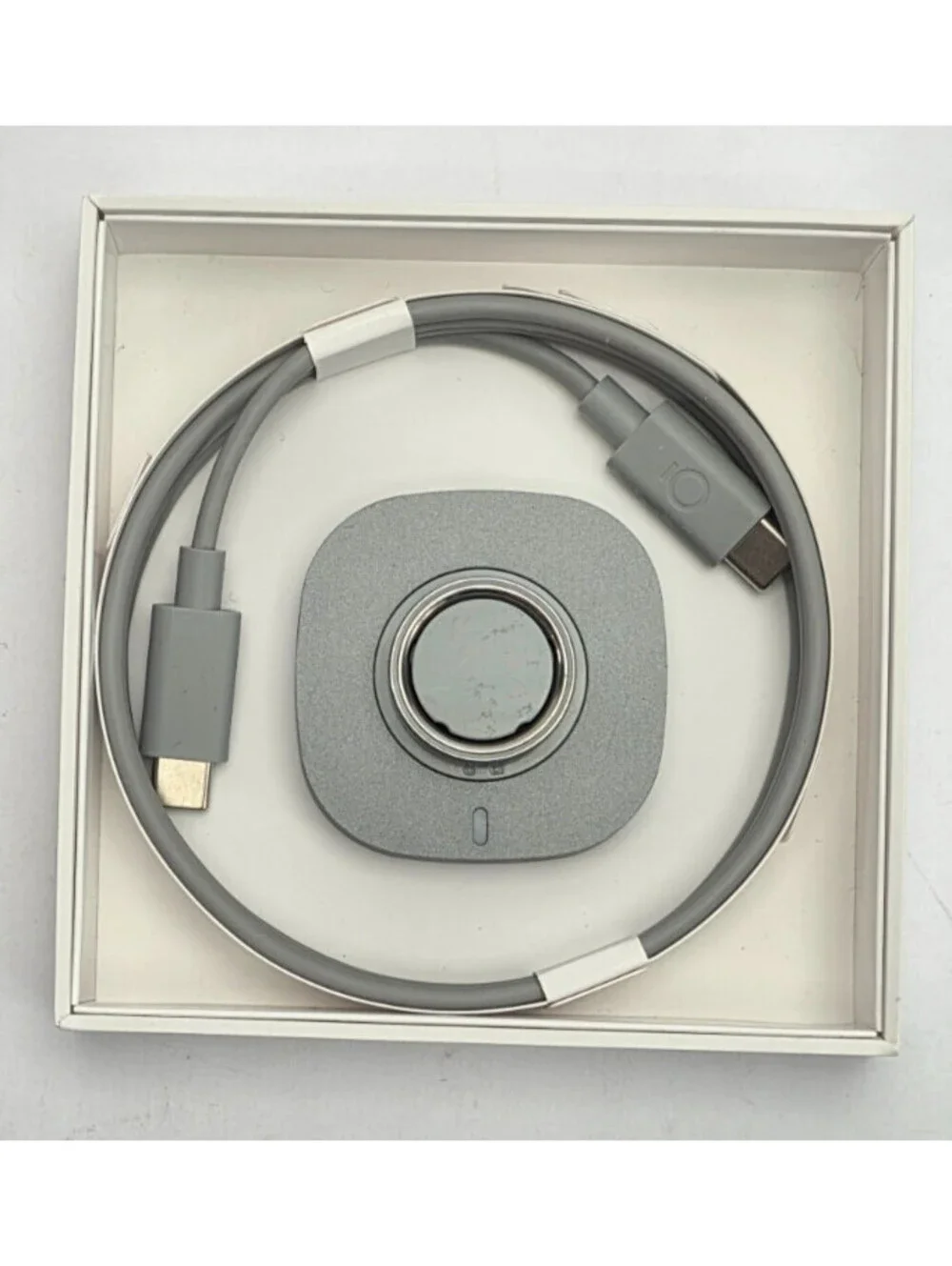 Oura Ring Gen4 Silver Size 9 Smart Fitness Ring w/ Charger USB-C Box Tested